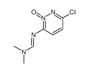 N'-(6-chloro-2-oxidopyridazin-2-ium-3-yl)-N,N-dimethylmethanimidamide Structure