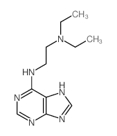 N,N-diethyl-N-(5H-purin-6-yl)ethane-1,2-diamine structure