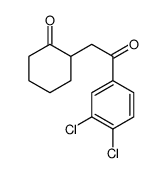 2-[2-(3,4-dichlorophenyl)-2-oxoethyl]cyclohexan-1-one结构式