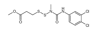 N-(2-Carbomethoxyethyldithio)-N-methyl-N'-(3,4-dichlorphenyl)-harnstoff结构式