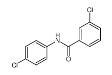 3-chloro-N-(4-chlorophenyl)benzamide结构式