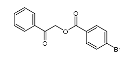 4-Bromobenzoic acid phenacyl ester Structure