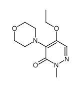 5-ethoxy-2-methyl-4-morpholin-4-ylpyridazin-3-one结构式