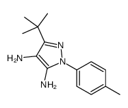 5-tert-butyl-2-(4-methylphenyl)pyrazole-3,4-diamine结构式