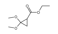 Ethyl 2,2-dimethoxycyclopropane-1-carboxylate Structure