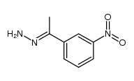 1-(3-nitrophenyl)-1-ethanone hydrazone结构式