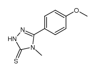 5-(4-METHOXYPHENYL)-4-METHYL-4H-1,2,4-TRIAZOLE-3-THIOL结构式
