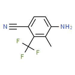 4-Amino-3-methyl-2-(trifluoromethyl)benzonitrile结构式