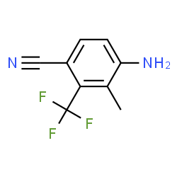 4-Amino-3-methyl-2-(trifluoromethyl)benzonitrile Structure