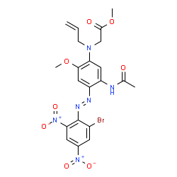 methyl N-[5-(acetylamino)-4-[(2-bromo-4,6-dinitrophenyl)azo]-2-methoxyphenyl]-N-allylglycinate picture