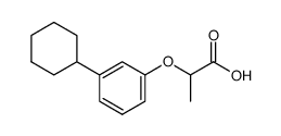 2-(3-cyclohexylphenoxy)propionic acid Structure