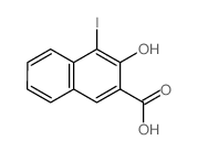 3-羟基-4-碘萘-2-羧酸结构式