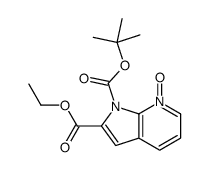 2-Ethyl 1-(2-methyl-2-propanyl) 1H-pyrrolo[2,3-b]pyridine-1,2-dic arboxylate 7-oxide结构式