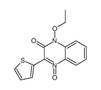 1-ethoxy-4-oxido-3-thiophen-2-ylquinoxalin-4-ium-2-one结构式