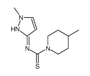 1-Piperidinecarbothioamide,4-methyl-N-(1-methyl-1H-pyrazol-3-yl)-(9CI) Structure