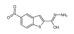 Benzo[b]thiophene-2-carboxylic acid, 5-nitro-, hydrazide (9CI) Structure