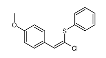 1-(2-chloro-2-phenylsulfanylethenyl)-4-methoxybenzene Structure