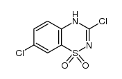 3,7-dichloro-4H-1,2,4-benzothiadiazine 1,1-dioxide结构式