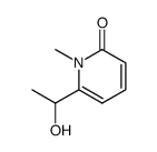 2(1H)-Pyridinone, 6-(1-hydroxyethyl)-1-methyl- (9CI)结构式