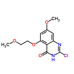 4(3H)-Quinazolinone, 2-chloro-7-methoxy-5-(2-methoxyethoxy)-结构式