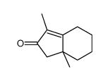 3,7a-dimethyl-4,5,6,7-tetrahydro-1H-inden-2-one结构式