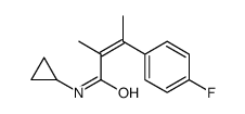 N-Cyclopropyl-α,β-dimethyl-4-fluorocinnamamide Structure