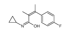 N-Cyclopropyl-α,β-dimethyl-4-fluorocinnamamide structure