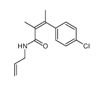 (Z)-N-Allyl-4-chloro-α,β-dimethylcinnamamide结构式