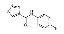 1,2,3-Thiadiazole-4-carboxamide,N-(4-fluorophenyl)-(9CI) structure