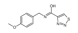1,2,3-Thiadiazole-4-carboxamide,N-[(4-methoxyphenyl)methyl]-(9CI) structure