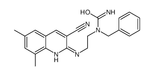 Urea, N-[2-[(3-cyano-6,8-dimethyl-2-quinolinyl)amino]ethyl]-N-(phenylmethyl)- (9CI) structure