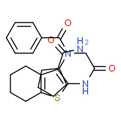 Benzo[b]thiophene-3-carboxamide, 2-[[(benzoylcyclopentylamino)acetyl]amino]-4,5,6,7-tetrahydro- (9CI) Structure