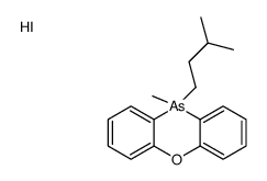 10-methyl-10-(3-methylbutyl)phenoxarsinin-5-ium,iodide Structure