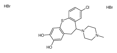 8-chloro-6-(4-methylpiperazin-1-yl)-5,6-dihydrobenzo[b][1]benzothiepine-2,3-diol,dihydrobromide结构式