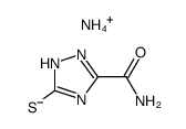ammonium salt of 3-carbamoyl-1,2,4-triazole-5-thiol Structure