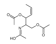(2-acetamido-3-acetyloxyhex-4-enyl) acetate Structure