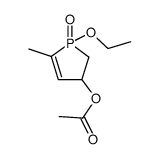 3-acetoxy-1-ethoxy-5-methyl-2,3-dihydro-1H-phosphole 1-oxide结构式