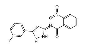 N-[5-(3-methylphenyl)-1H-pyrazol-3-yl]-2-nitrobenzamide结构式