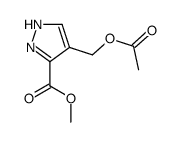 methyl 4-(acetyloxymethyl)-1H-pyrazole-5-carboxylate Structure