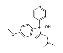 2-Dimethylaminomethyl-1-(4-methoxy-phenyl)-1-pyridin-4-yl-prop-2-en-1-ol Structure