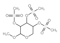b-D-Xylopyranoside, methyl,trimethanesulfonate (9CI) Structure