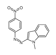 (1-methylindol-2-yl)-(4-nitrophenyl)diazene Structure