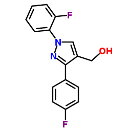 (1-(2-FLUOROPHENYL)-3-(4-FLUOROPHENYL)-1H-PYRAZOL-4-YL)METHANOL structure