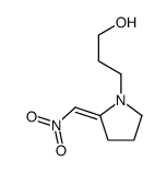 3-[2-(nitromethylidene)pyrrolidin-1-yl]propan-1-ol结构式