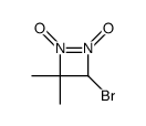 4-bromo-3,3-dimethyl-2-oxidodiazetidin-1-ium 1-oxide结构式