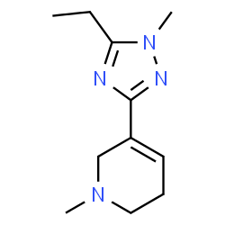 Pyridine, 3-(5-ethyl-1-methyl-1H-1,2,4-triazol-3-yl)-1,2,5,6-tetrahydro-1-methyl- (9CI) Structure