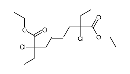 diethyl 2,7-dichloro-2,7-diethyloct-4-enedioate结构式