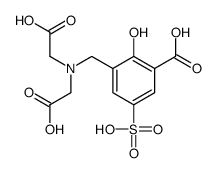 3-[[bis(carboxymethyl)amino]methyl]-2-hydroxy-5-sulfobenzoic acid结构式