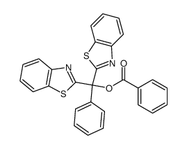 bis-benzothiazol-2-yl-benzoyloxy-phenyl-methane结构式