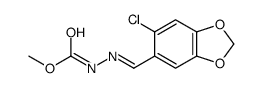 methyl N-[(6-chloro-1,3-benzodioxol-5-yl)methylideneamino]carbamate Structure